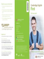 cambridge english first brief exam guide