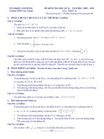 Đề Thi HK2 - năm 2009 -2010