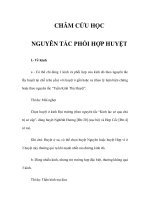 CHÂM CỨU HỌC - NGUYÊN TẮC PHỐI HỢP HUYỆT doc