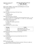 Sử 6 cuối năm 09-10(Đề + Biểu điểm)