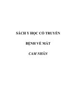 BỆNH VỀ MẮT - CAM NHÃN ppsx