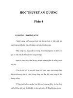 HỌC THUYẾT ÂM DƯƠNG - ÂM DƯƠNG VÀ PHÒNG BỆNH docx