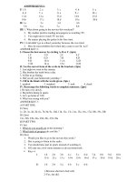 ANSWER KEYS
