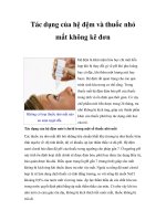 Tác dụng của hệ đệm và thuốc nhỏ mắt không kê đơn doc