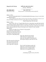 de thi hoc ki II lop 9