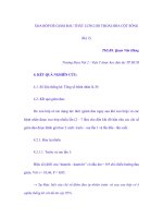 XOA BÓP ĐỂ GIẢM ĐAU THẮT LƯNG DO THOÁI HÓA CỘT SỐNG (Kỳ 2) ppsx