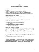 Bộ đề TS ĐH hay