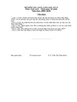 Bộ đề thi HK II Môn Lịch Sử khối 8