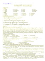 Đề tham khảo TN Anh_2010 số 28