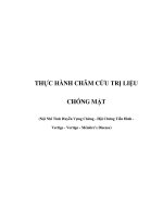 THỰC HÀNH CHÂM CỨU TRỊ LIỆU - CHÓNG MẶT potx