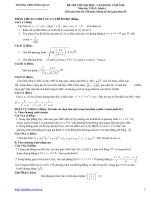 ĐỀ THI THỬ ĐẠI HỌC, CAO ĐẲNG NĂM 2010    Môn thi: TOÁN, Khối A