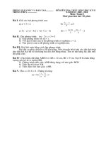 Đề thi học kỳ II Toán 8