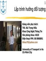 Lập trình hướng đối tượng - giới thiệu docx