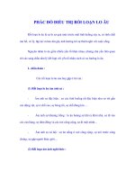 PHÁC ĐỒ ĐIỀU TRỊ RỐI LOẠN LO ÂU docx