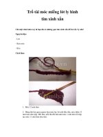 Trổ tài móc miếng lót ly hình tim xinh xắn ppsx