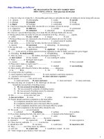 Đề tham khảo TN Anh_2010 số 42