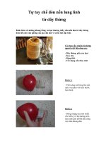 Tự tay chế đèn nến lung linh từ dây thừng ppt