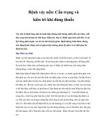 Bệnh vảy nến: Cẩn trọng và kiên trì khi dùng thuốc pptx