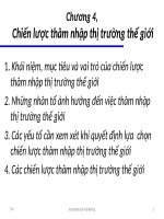 Chương 4- Chiến lược thâm nhập thị trường thế giới pot