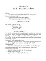 BÀI TẬP THIẾT KẾ CHIẾU SÁNG XƯỞNG ĐIỆN ppsx