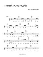 Bài hát thu hát cho người - Vũ Đức Sao Biển (lời bài hát có nốt) pptx