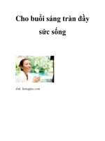 Cho buổi sáng tràn đầy sức sống ppsx