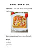 Pizza nhỏ xinh cho bữa sáng pdf