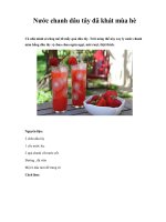 Nước chanh dâu tây đã khát mùa hè pptx