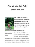 Phụ nữ hiện đại: Nghệ thuật đam mê docx