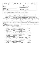 Ktra hoc ky 2(2009-2010)