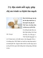 2 ly đậu nành mỗi ngày giúp chị em tránh xa bệnh tim mạch ppt