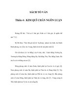 SÁCH TỐ VẤN - Thiên 4 : KIM QUĨ CHÂN NGÔN LUẬN H docx