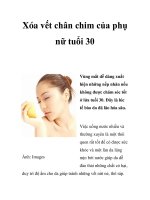 Xóa vết chân chim của phụ nữ tuổi 30 doc