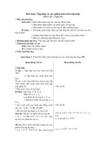 Tập hợp và các phép toán trên tập hợp