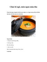 Cháo bí ngô, món ngon mùa thu ppsx