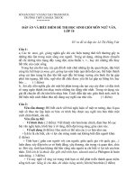 Đáp án đề thi HSG -10