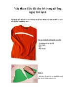 Váy thun điệu đà cho bé trong những ngày trở lạnh docx