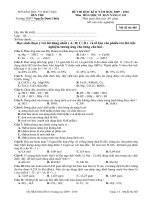 Thi HKII 10NC mã đề 485