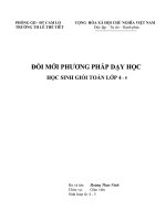 Đổi mới phương pháp dạy học toán 4 -5