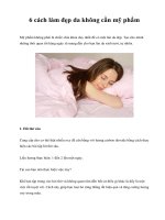 6 cách làm đẹp da không cần mỹ phẩm pot