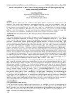 Tài liệu tiếng anh tham khảo over time effect on job stress