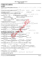 TRAC NGHIEM + TU LUAN + DE THI + KINH NGHIEM ON THI VAO 10