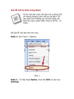 Sửa lỗi chữ tự nhảy trong Word.
