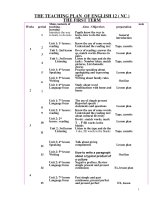 Ke hoach giang day tieng anh 12 nang cao