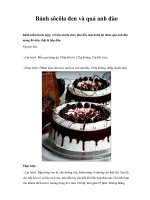 Bánh sôcôla đen và quả anh đào ppt