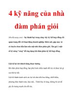 4 kỹ năng của nhà đàm phán giỏi ppsx