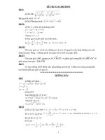 Một số DE THI vào chuyên toán có hướng dẫn giải