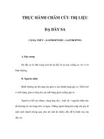 THỰC HÀNH CHÂM CỨU TRỊ LIỆU - DẠ DÀY SA potx