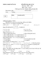 Đề thi HK2 Toán 9
