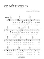 Bài hát có biết không em - Nguyễn Ngọc Thiện (lời bài hát có nốt) pot